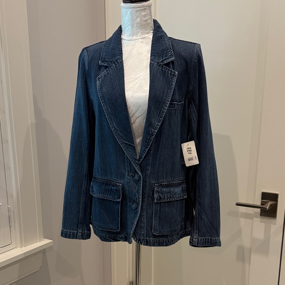 Lucky Brand Jean Blazer in Medium